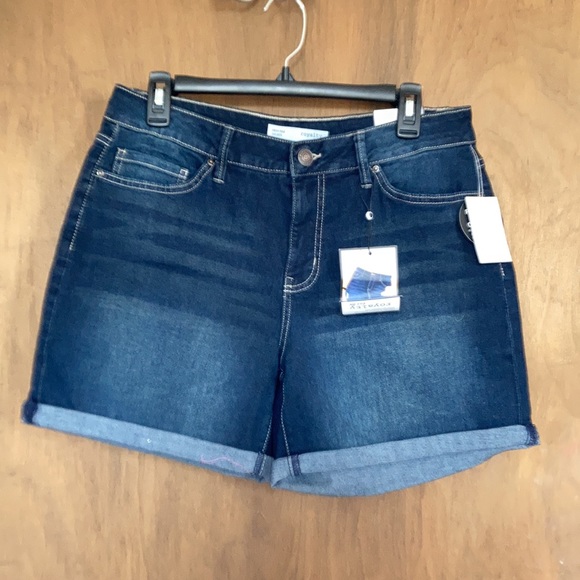 Relist6/27❌high rise cuffed jean short stretch perfect tummy control - Picture 4 of 13